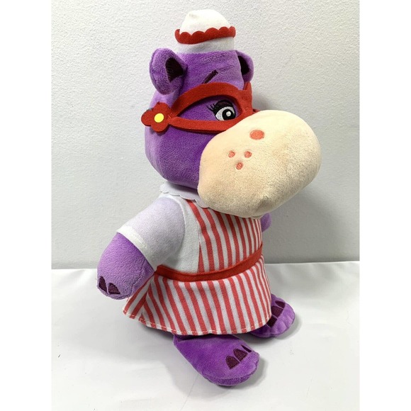 Disney Talking Doc McStuffins Hallie Hippo Nurse Plush Stuffed Animal Toy Video - Picture 3 of 13